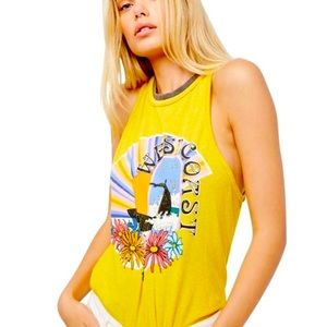 Free People West Coast Knit Tank Top Size S 💛